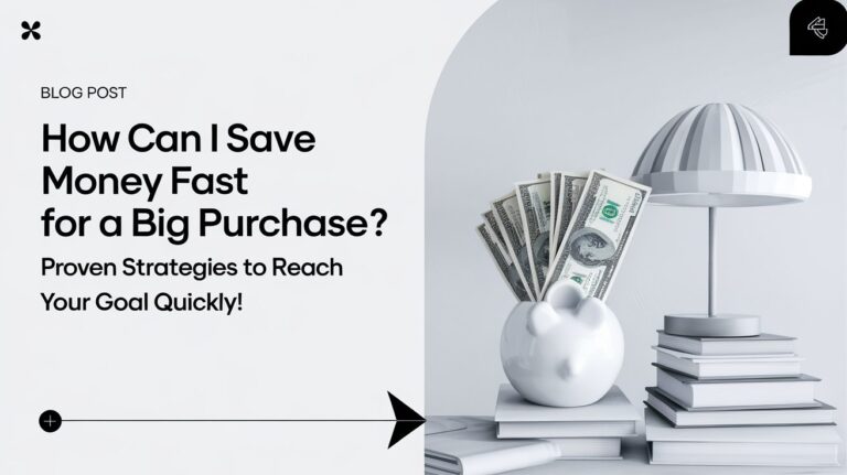 How Can I Save Money Fast for a Big Purchase Proven Strategies to Reach Your Goal Quickly