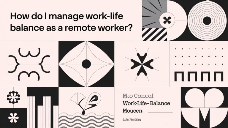 How Do I Manage Work-Life Balance as a Remote Worker