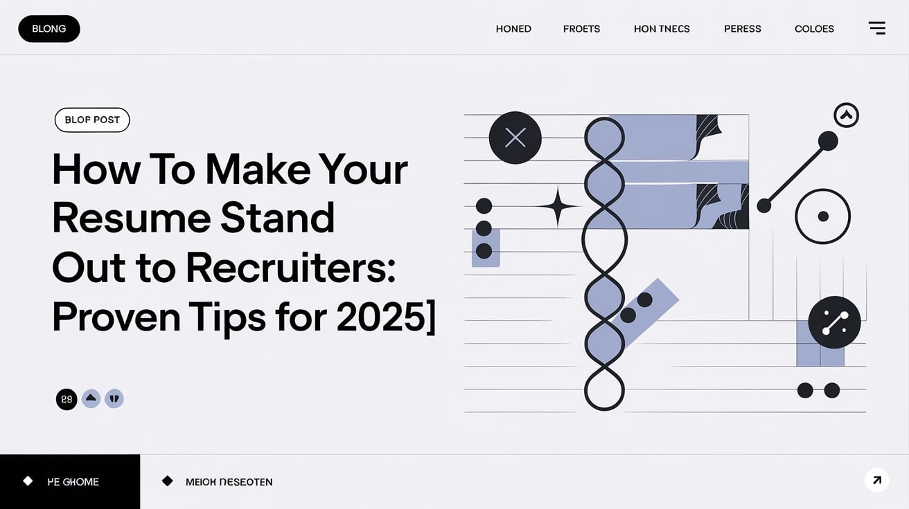 How to Make Your Resume Stand Out to Recruiters Proven Tips for 2025