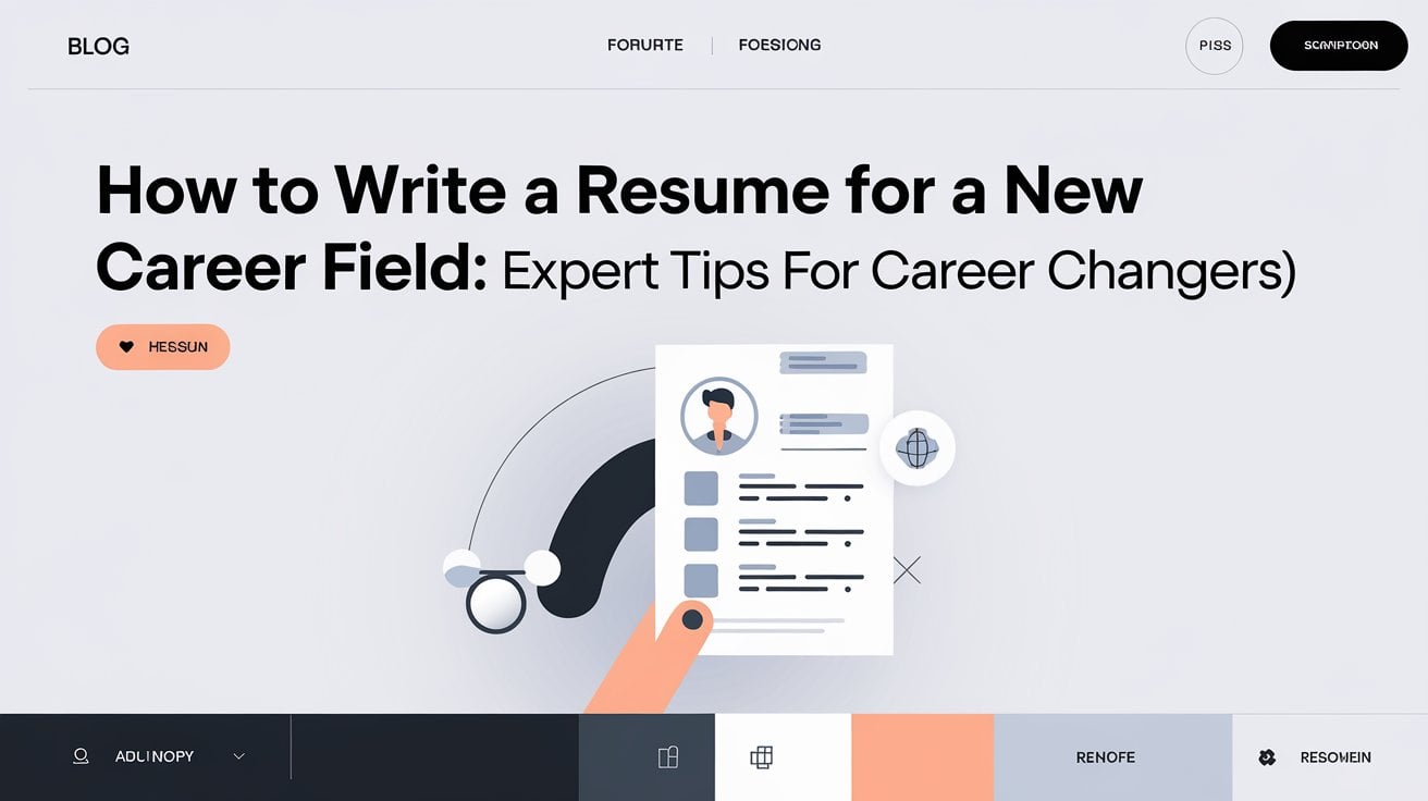 How to Write a Resume for a New Career Field Expert Tips for Career Changers
