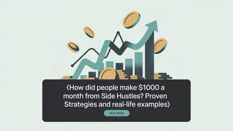 How Did People Make $1000 a Month From Side Hustles Proven Strategies and Real-Life Examples